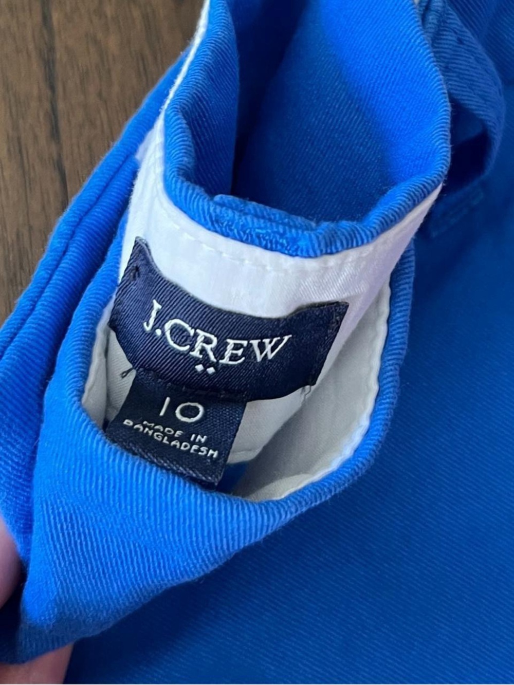 EUC J. Crew Women’s Pink, Light Blue & Blue Cotton Shorts 3 Pack BUNDLE Size 10 - Picture 4 of 5